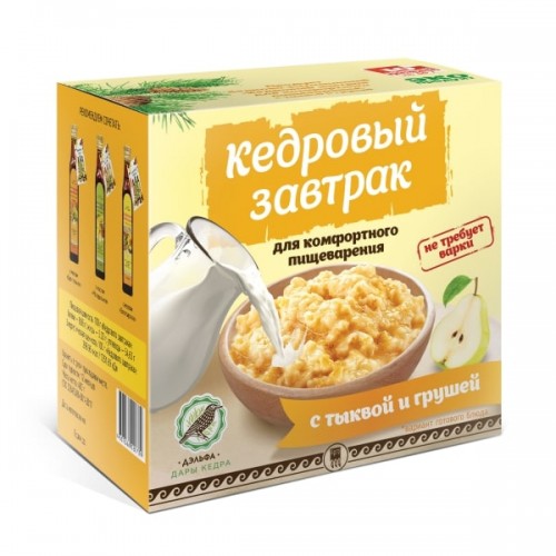 Купить Завтрак кедровый для комфортного пищеварения с тыквой и грушей  г. Волгоград  